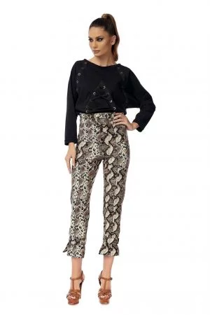Snake Long Pants with High waist 1 Snake Long Pants with High waist